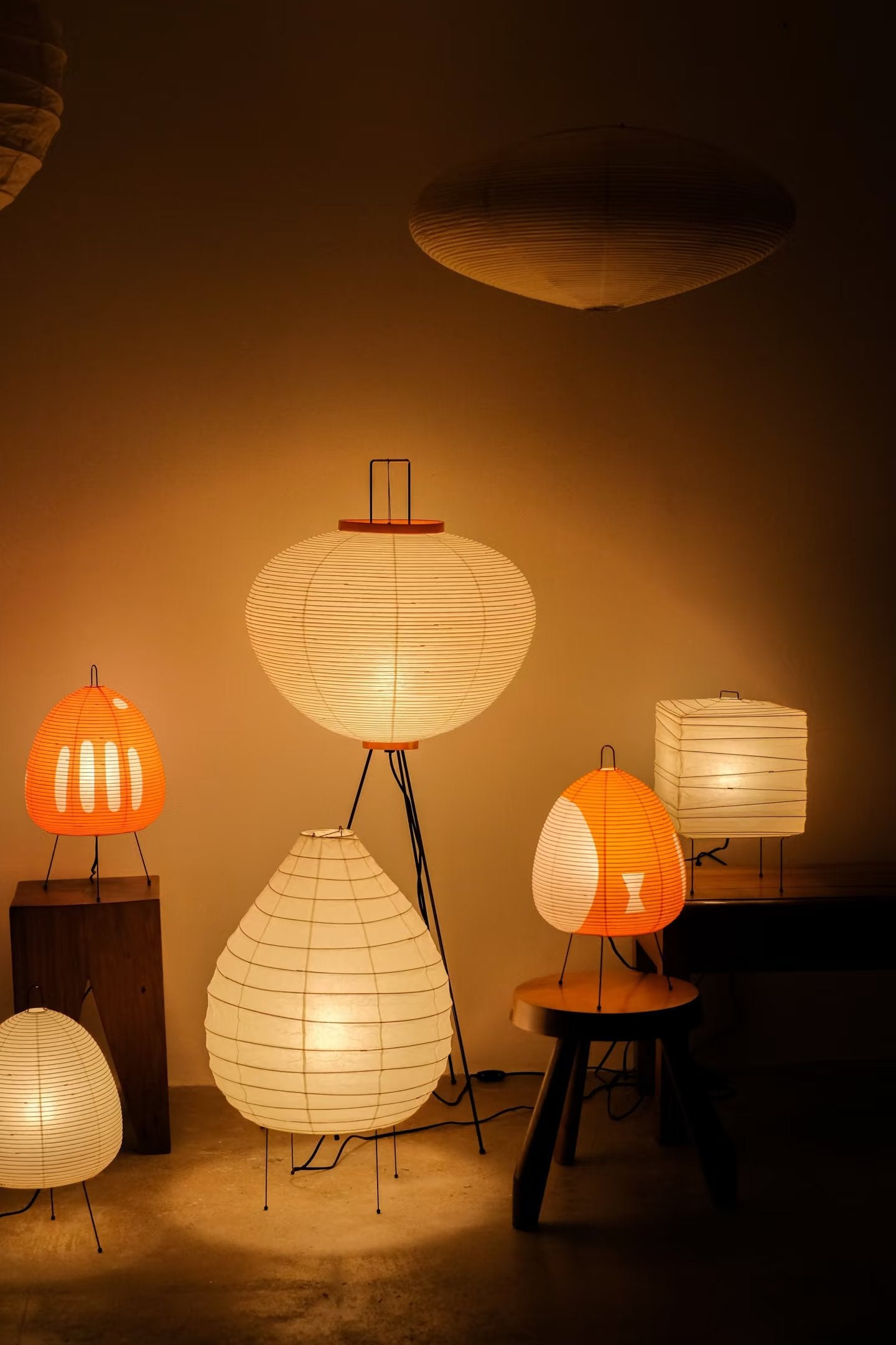 Noguchi Inspired Akari Paper Table Lamps - Captainsbamboo
