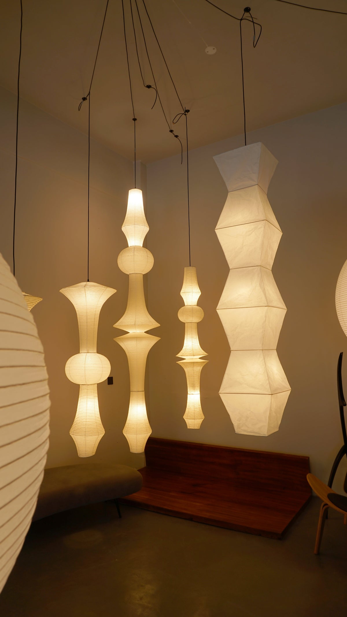 Noguchi | Paper Ceiling Lamp - Captainsbamboo
