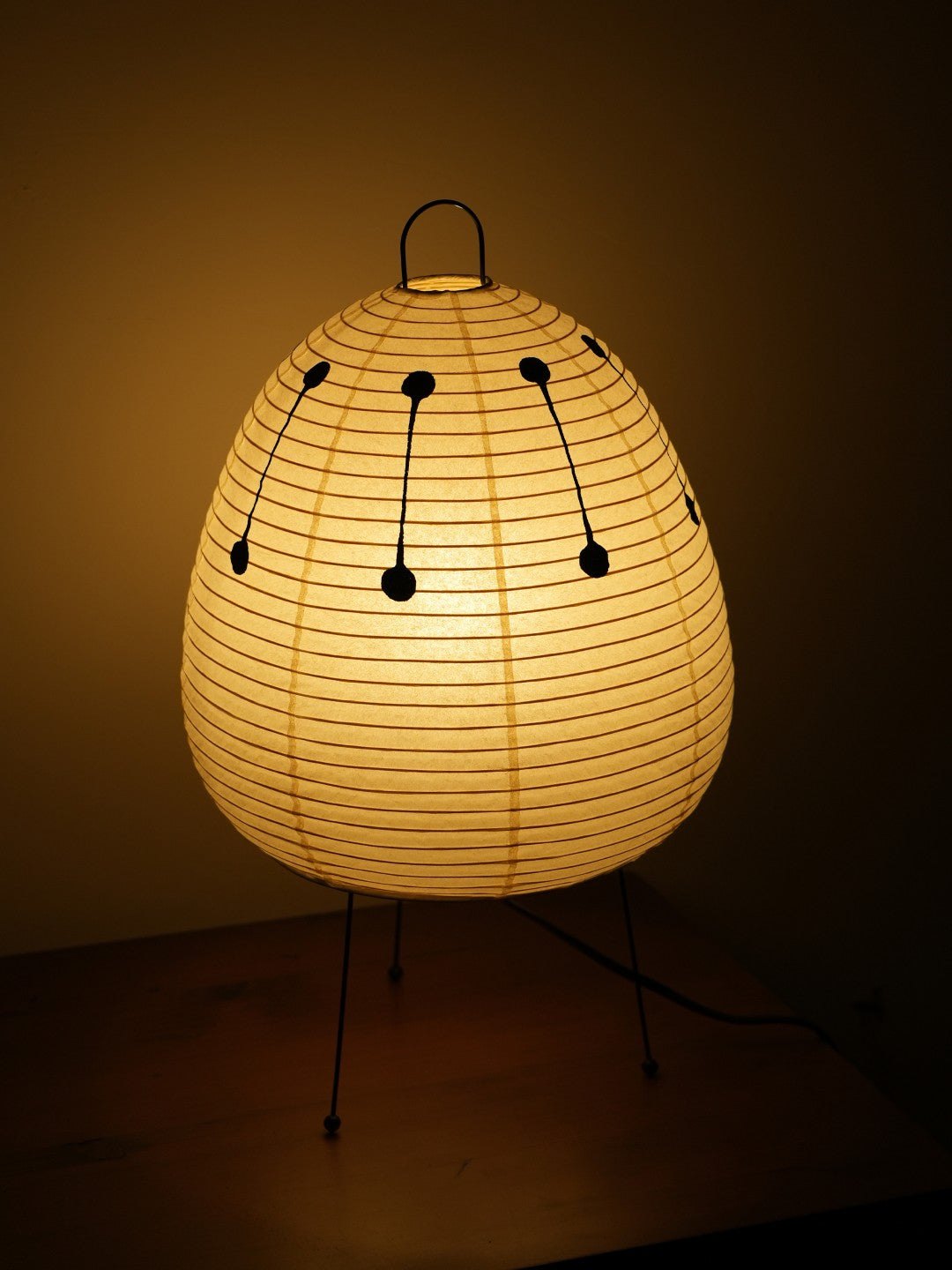 Noguchi Inspired Akari 1A Table Lamp | Handcrafted Washi Paper & Bamboo Light – Japandi Decor