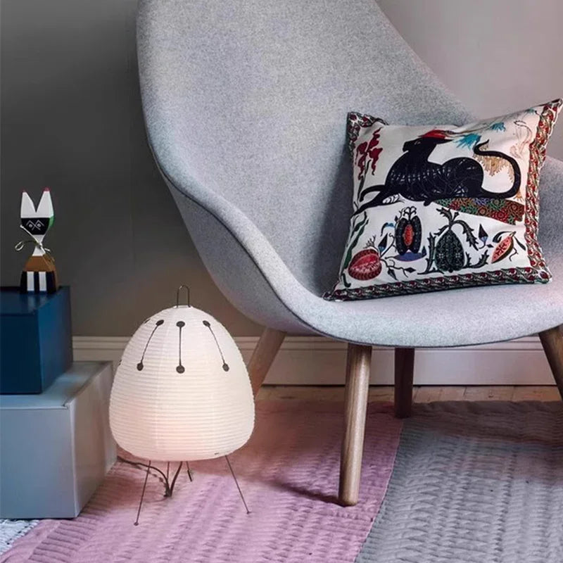 Noguchi 1951 Re-Edition Glow Akari Paper table Lamp 1A - Captainsbamboo