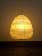 Noguchi Inspired Akari 1A Table Lamp | Handcrafted Washi Paper & Bamboo Light – Japandi Decor