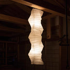 Fluid Sculpture Noguchi Style Akari Paper Ceiling Lamp 33N - Captainsbamboo
