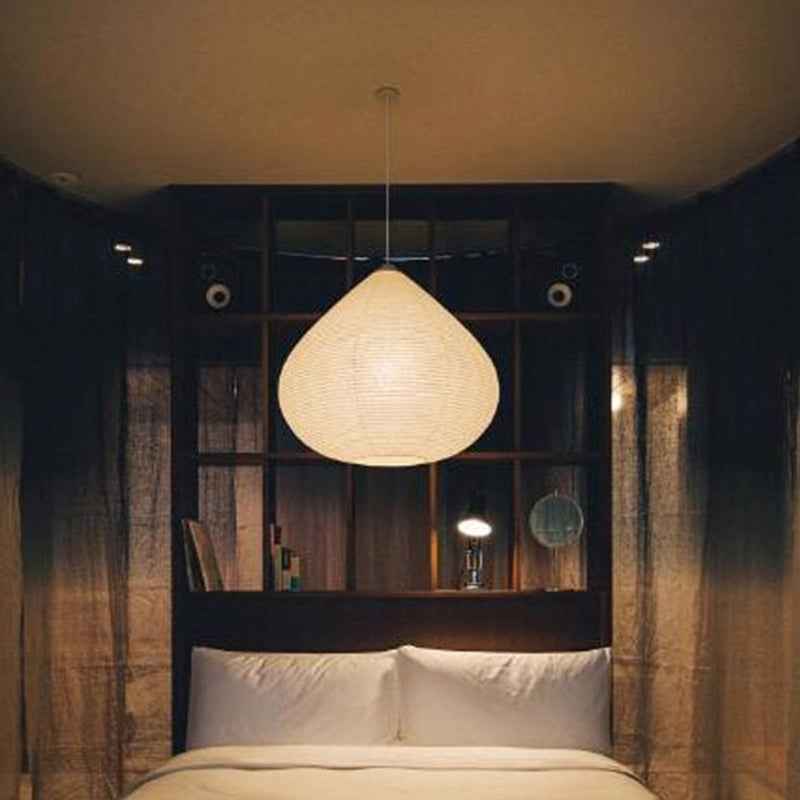 Drop Paper Lamp Tokyo K5 Hotel bulbous lantern Onion-Shaped Washi Pendant