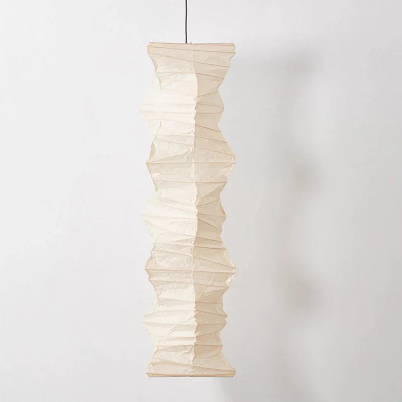 Fluid Sculpture Noguchi Style Akari Paper Ceiling Lamp 33N - Captainsbamboo