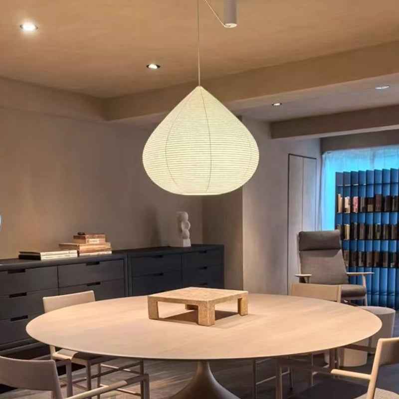 Drop Paper Lamp Tokyo K5 Hotel bulbous lantern Onion-Shaped Washi Pendant