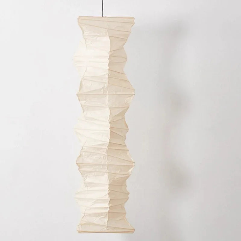 Fluid Sculpture Noguchi Style Akari Paper Ceiling Lamp 33N - Captainsbamboo