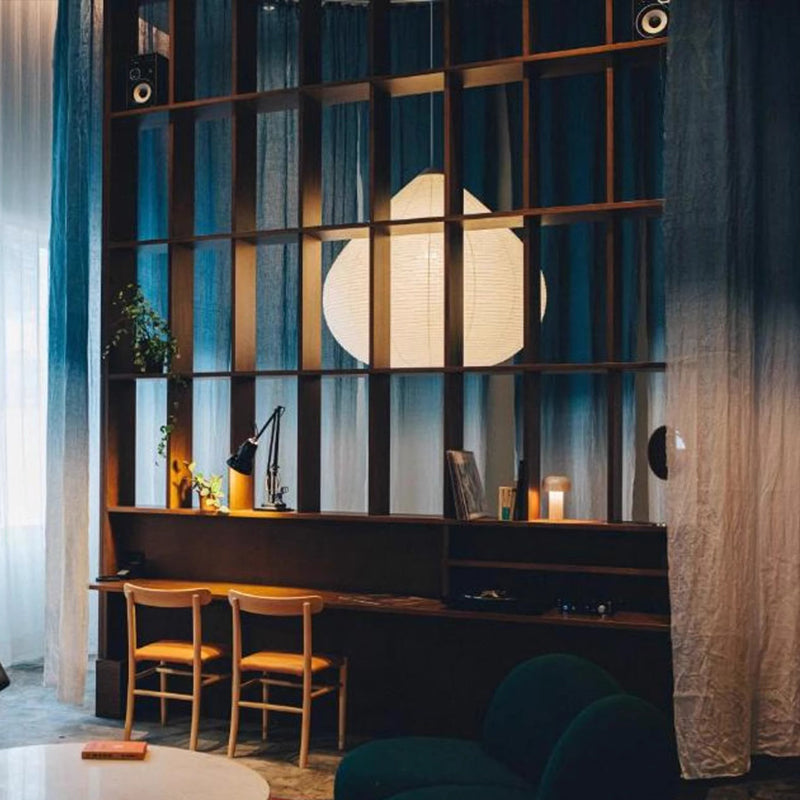 Drop Paper Lamp Tokyo K5 Hotel bulbous lantern Onion-Shaped Washi Pend ...