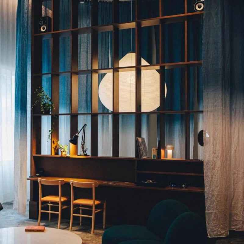 Drop Paper Lamp Tokyo K5 Hotel bulbous lantern Onion-Shaped Washi Pendant