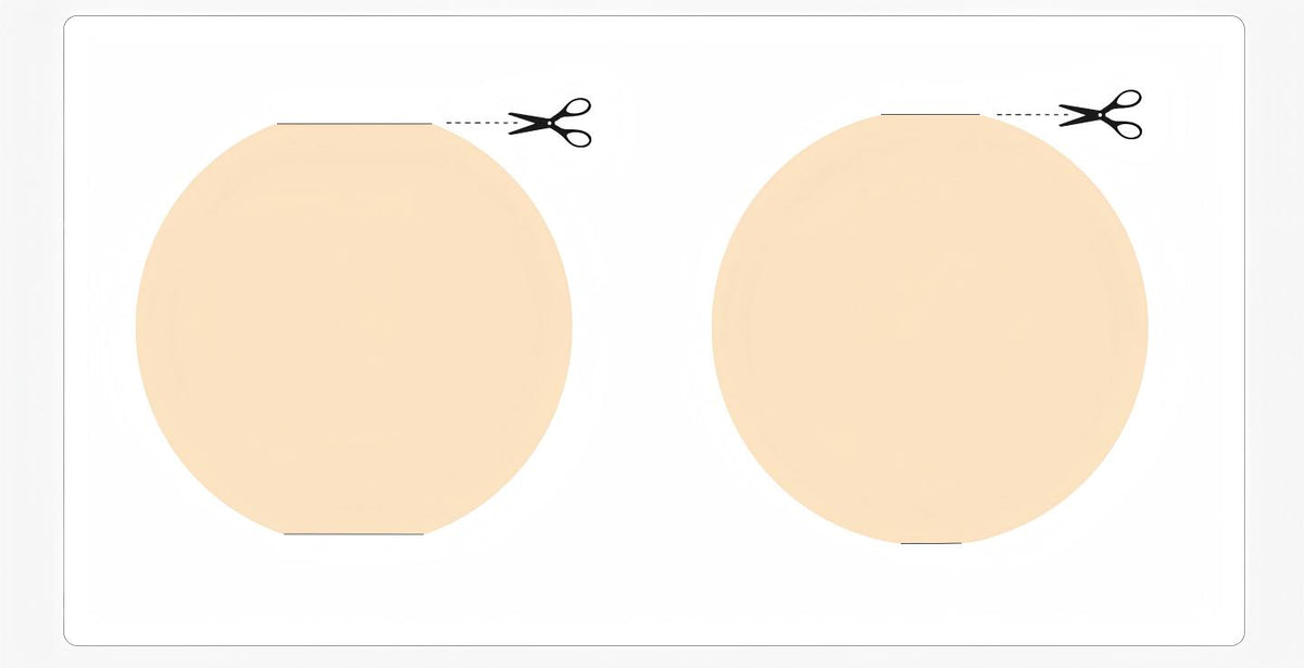 For the same sphere size, a smaller opening keeps the lamp rounder and fuller over time. However, making a smaller opening is much harder and costs more to produce.