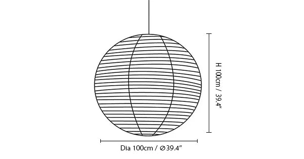 Noguchi Akari 55A Pendant Light Lantern Ceiling Lamp akari 45a akari 120a