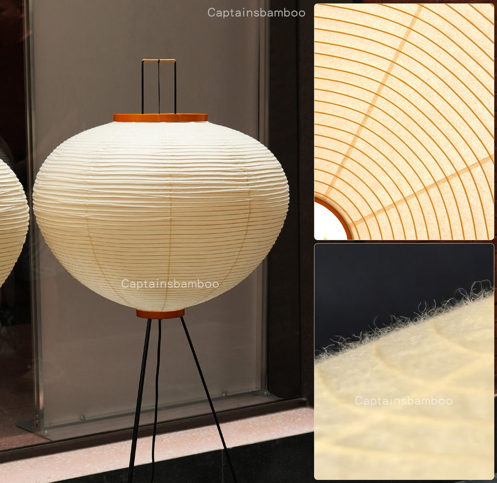 NOGUCHI AKARI 10A Floor Lamp — Large Washi Light Sculpture