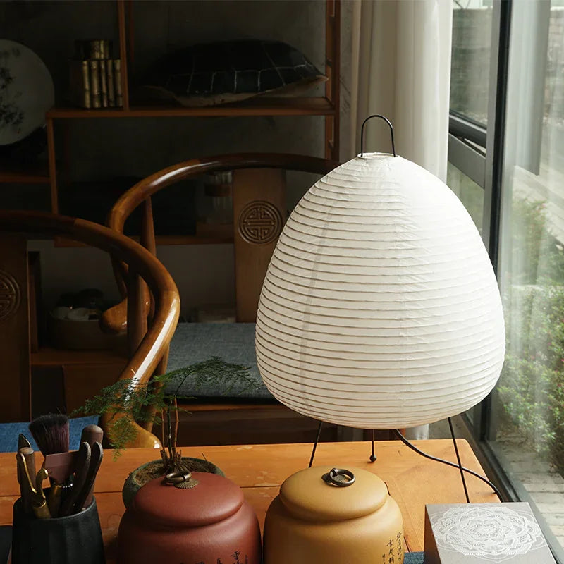 Noguchi 1951 Re-Edition Glow Akari Paper table Lamp 1A - Captainsbamboo