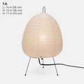 Noguchi 1951 Re-Edition Glow Akari Paper table Lamp 1A