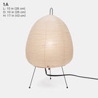 Noguchi 1951 Re-Edition Glow Akari Paper table Lamp 1A - Captainsbamboo