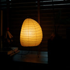 Noguchi Inspired Akari 1N Table Lamp | Handcrafted Washi Paper & Bamboo Light – Japandi Accent