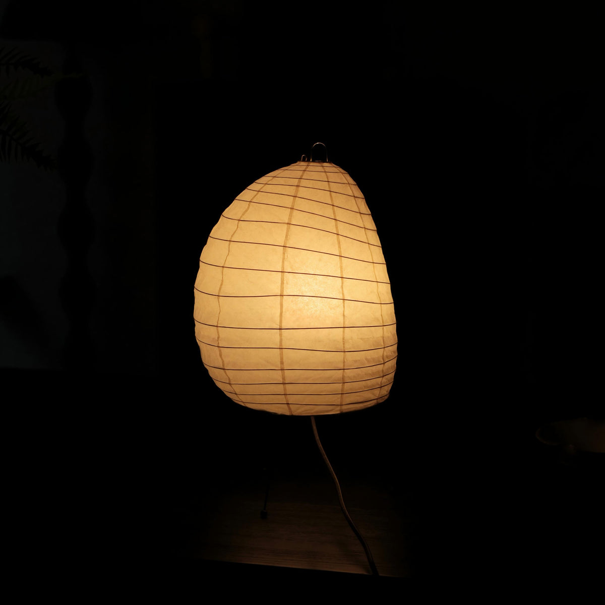 Noguchi Inspired Akari 1N Table Lamp | Handcrafted Washi Paper & Bamboo Light – Japandi Accent