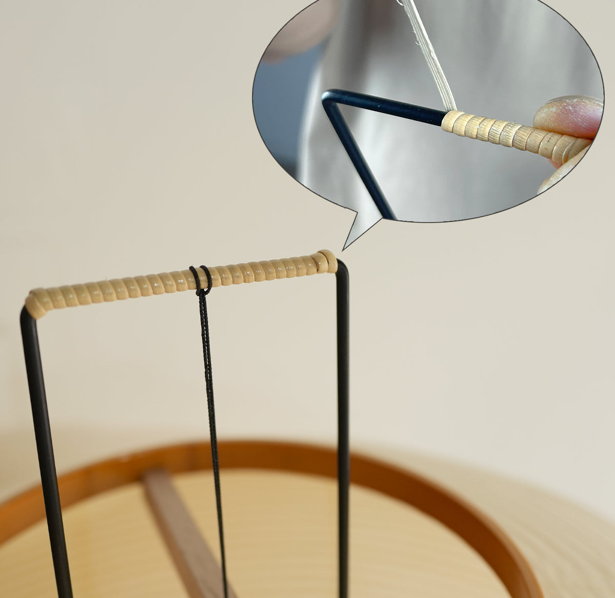 Natural Rattan Peel Handle Accent