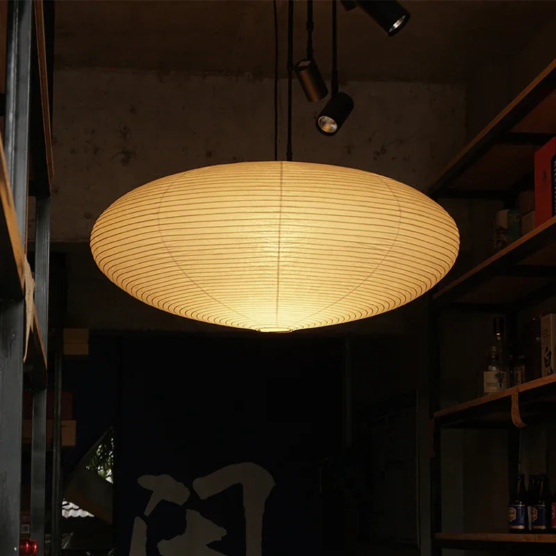 Noguchi Pendant Light Paper Lantern Akari Washi Paper Ceiling Lamp 21A - Captainsbamboo