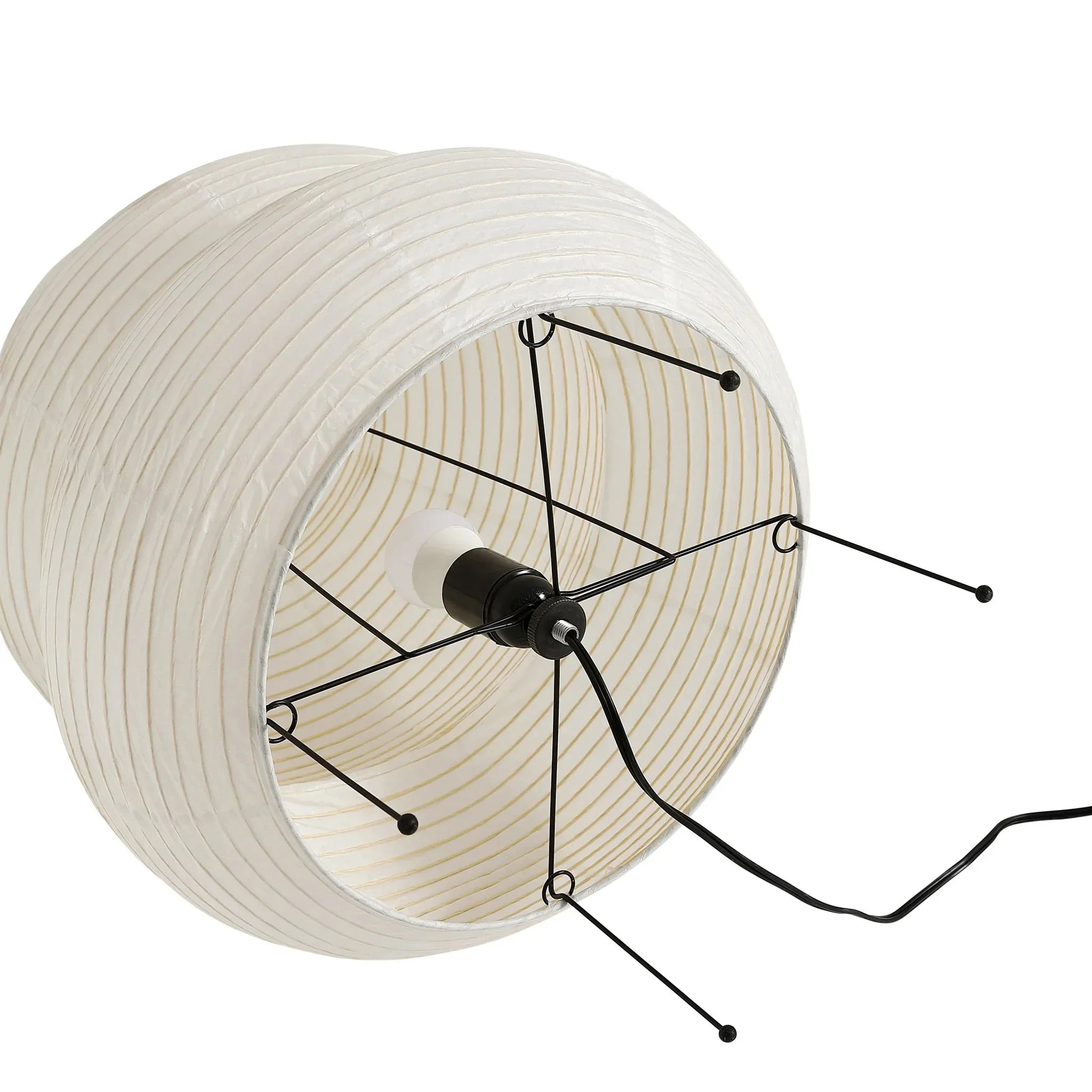 Origami Moon Wall Lamp Glow Akari Paper Floor Lamp 24N - Captainsbamboo