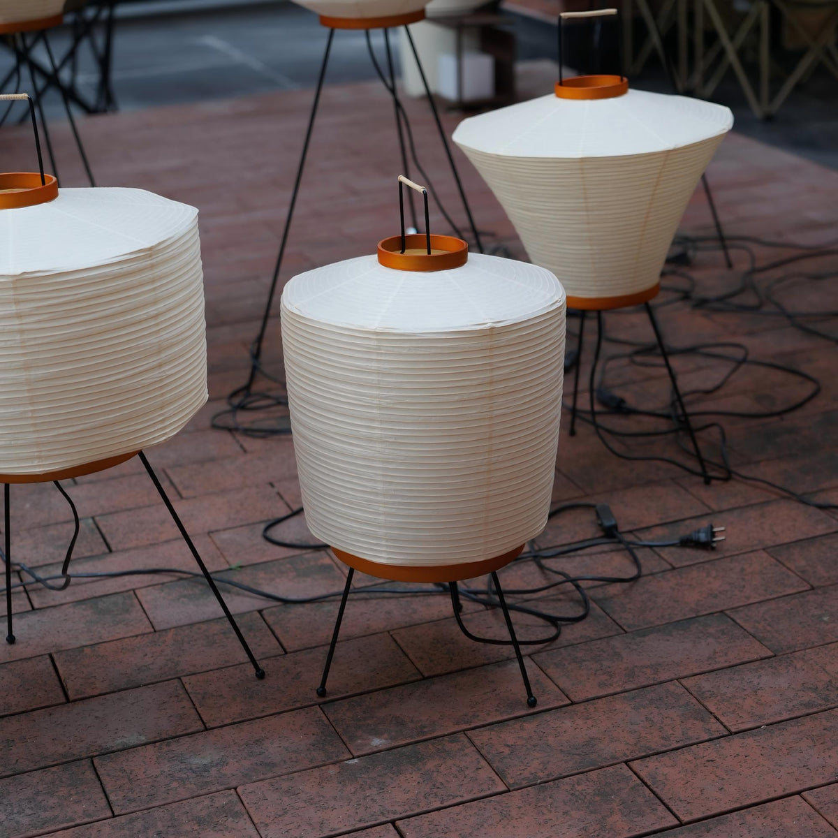 NOGUCHI AKARI 2A Paper Table Lamp — Washi & Bamboo Table Lamp