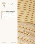 Akari 2N Washi Table Lamp — Master Edition (Hand-Tied Bamboo)
