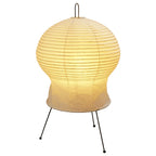 Bamboo Frame Handmade Washi Paper Lamp - Warm Glow Sculptural Light akari 2N - Captainsbamboo