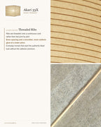 Akari 33X–45X Washi Pendant — AKARI 33X — Ø 13 in × H 13 in (33 × 33 c