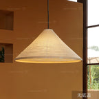 Washi Paper Hat Pendant Lamp — Handcrafted Washi Pendant Lighting