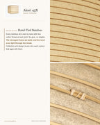 Akari 33X–45X Washi Pendant — AKARI 45X — Ø 17.7 in × H 17.7 in (45 × 