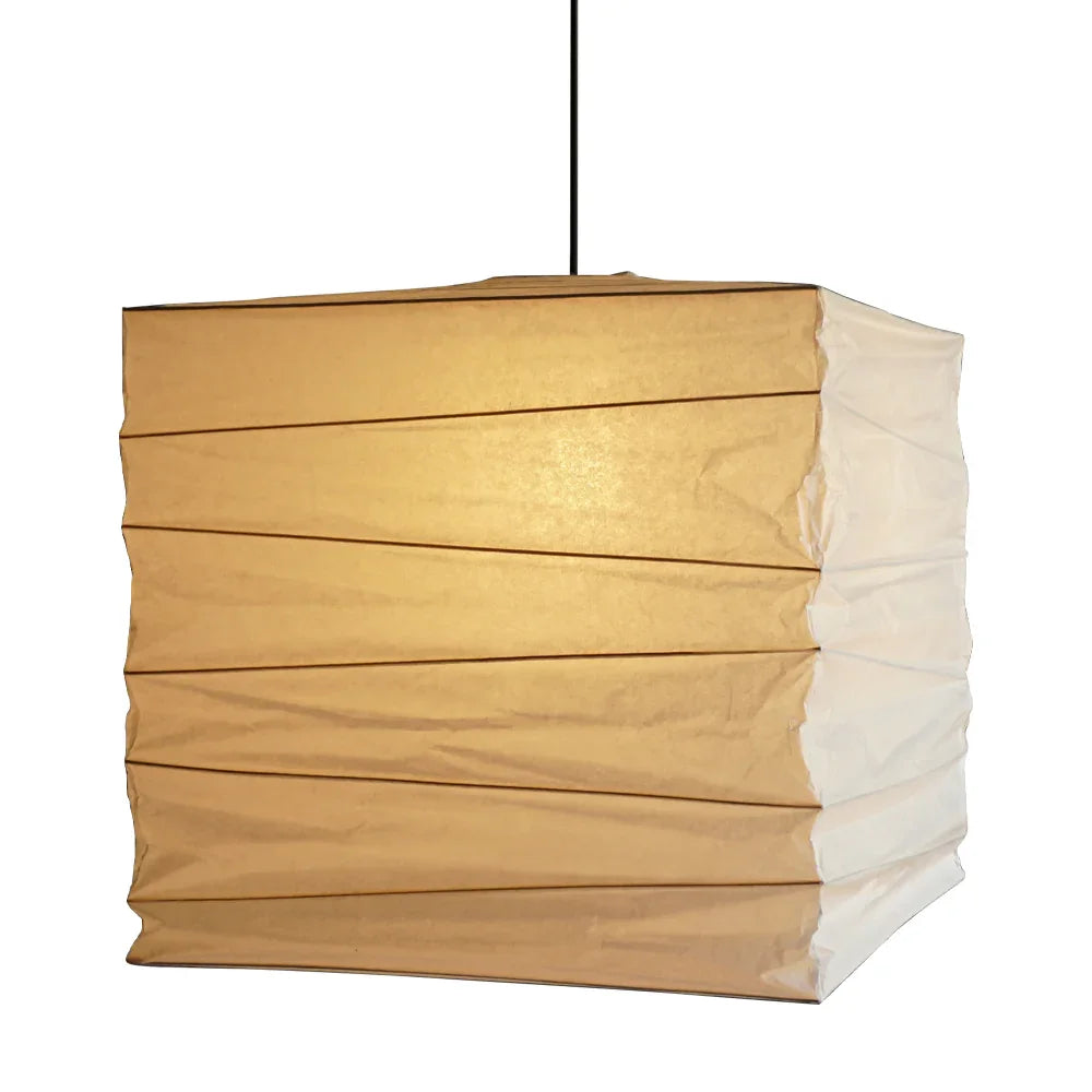 Noguchi-Style Pendant Light Akari Washi Paper Ceiling Lamp 45X - Captainsbamboo