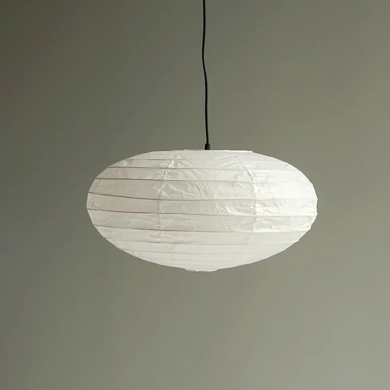 Wabi-Sabi Orb Light Akari Washi Paper Ceiling Lamp 50EN 70EN 95EN - Captainsbamboo