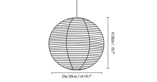 Noguchi Akari 55A Pendant Light Lantern Ceiling Lamp akari 45a akari 120a