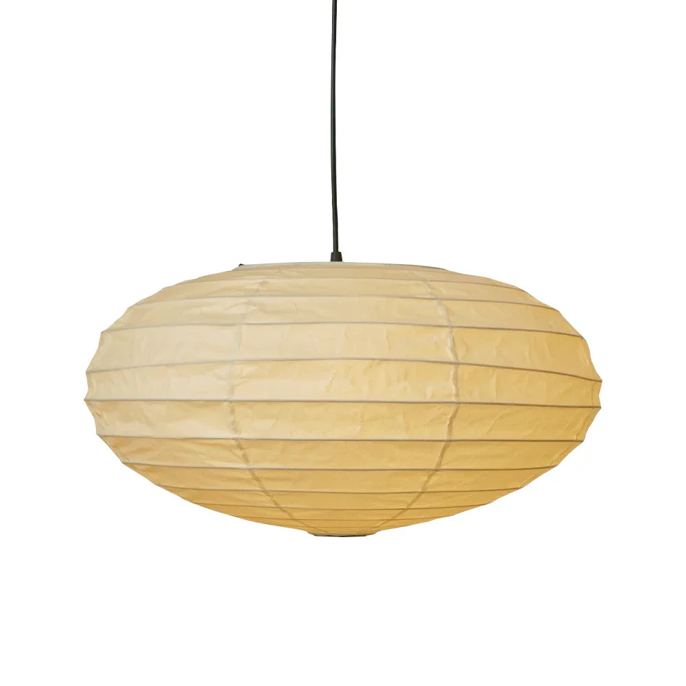 Wabi-Sabi Orb Light Akari Washi Paper Ceiling Lamp 50EN 70EN 95EN - Captainsbamboo