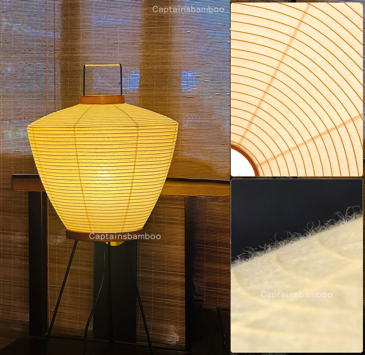 NOGUCHI AKARI 5A — Washi Paper Accent Table Lamp