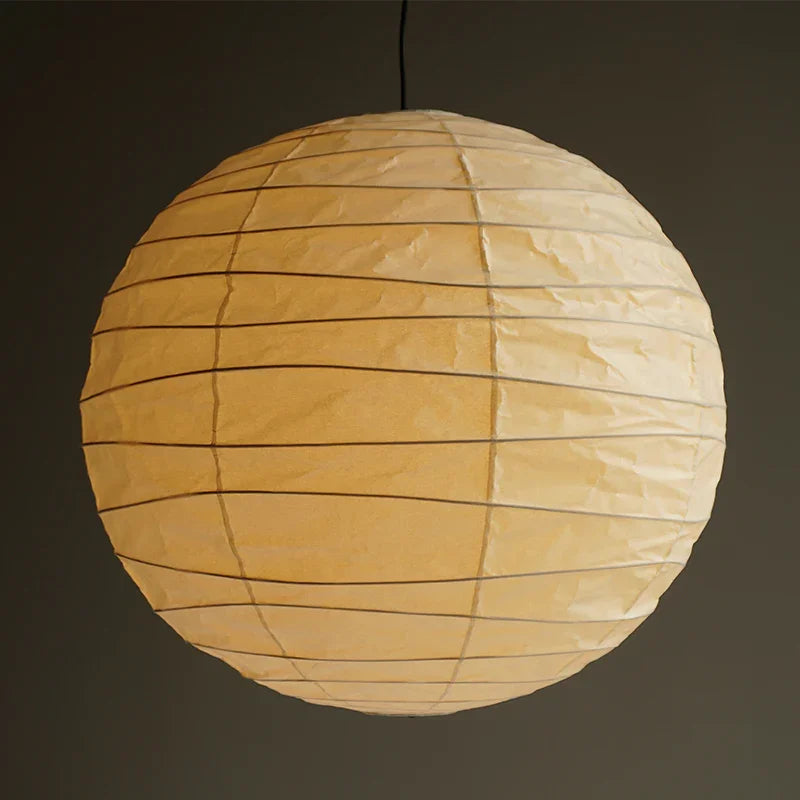Noguchi Inspired Akari 55D Paper Pendant Light | Handcrafted Ceiling Lamp - Captainsbamboo