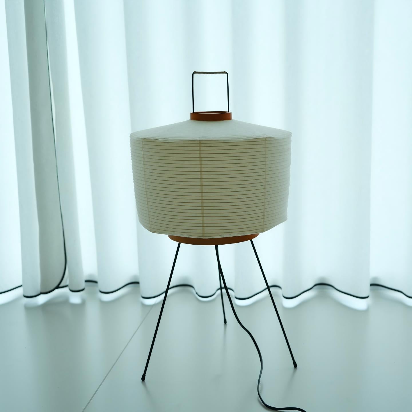 NOGUCHI AKARI 6A Table Lamp — Tall Washi Paper Lamp – Captainsbamboo