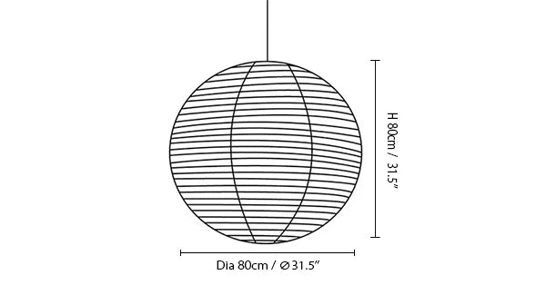 Noguchi Akari 55A Pendant Light Lantern Ceiling Lamp akari 45a akari 120a