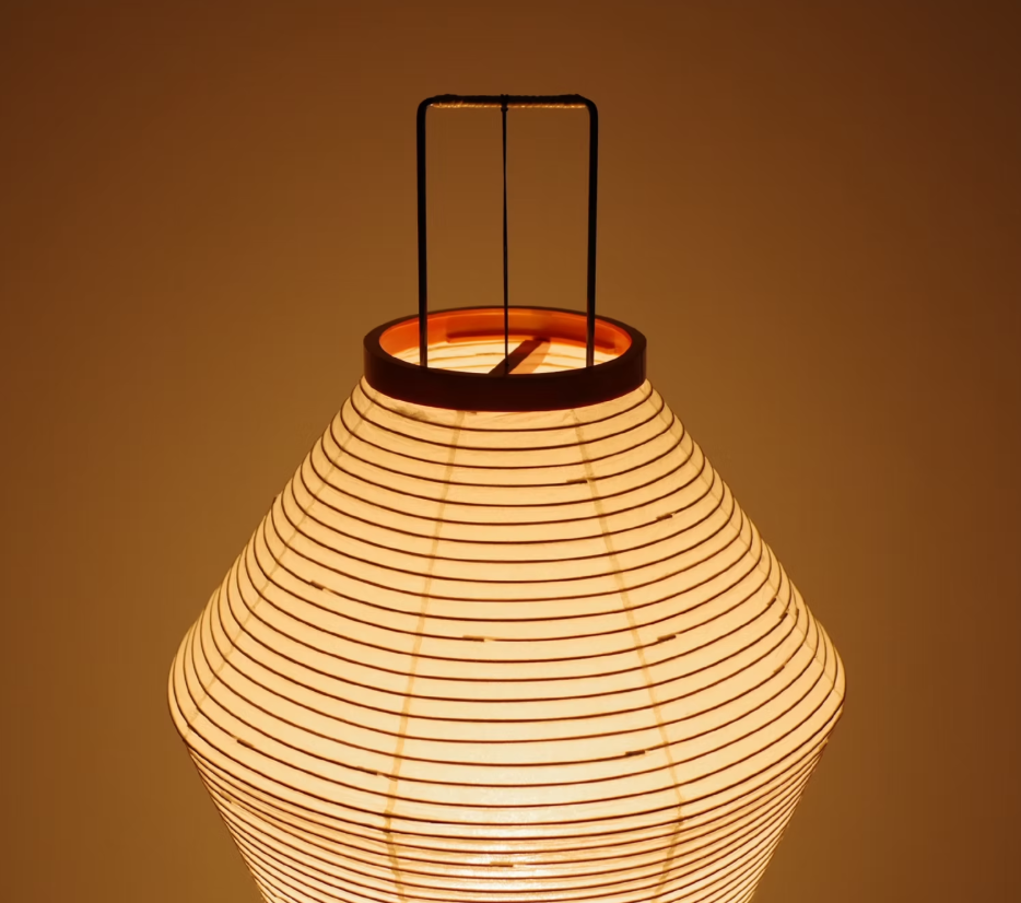 NOGUCHI AKARI 12A Floor Lamp — Washi Paper Lamp Metal Frame