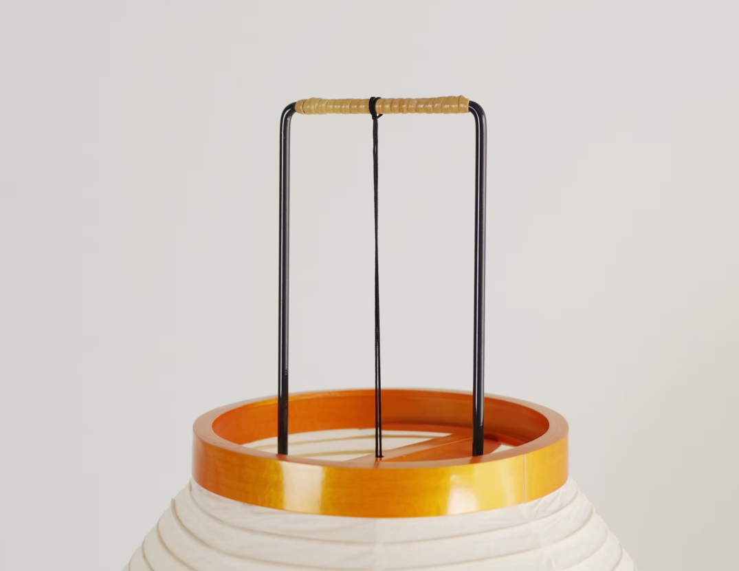NOGUCHI AKARI 12A Floor Lamp — Washi Paper Lamp Metal Frame Captainsbamboo