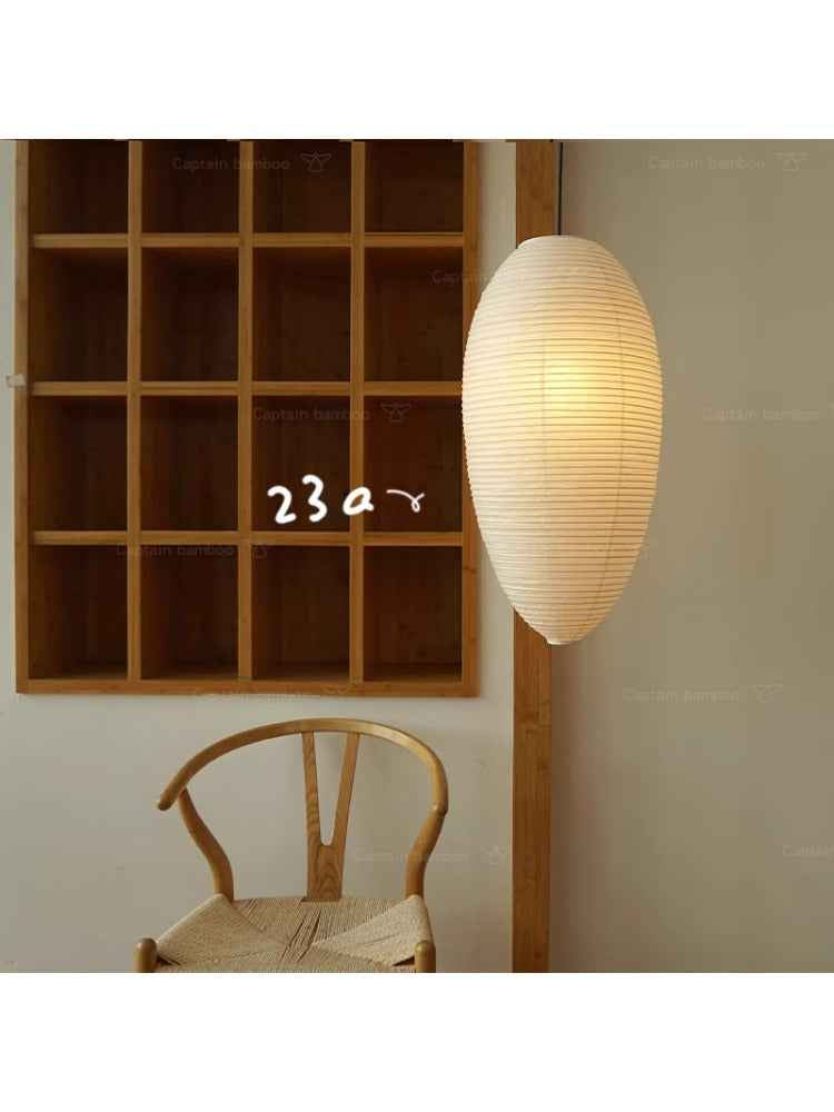 Floating Origami Ceiling Light Akari 23A Washi Paper Ceiling Lamp