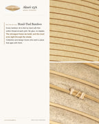 Akari 21A–15A Washi Pendant — AKARI 15A — Ø 34.5 in × H 13 in (87.6 × 