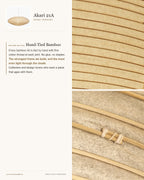 Akari 21A–15A Washi Pendant — AKARI 21A — Ø 25.3 in × H 10.8 in (64 × 