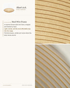 Akari 21A–15A Washi Pendant — AKARI 21A — Ø 25.3 in × H 10.8 in (64 × 