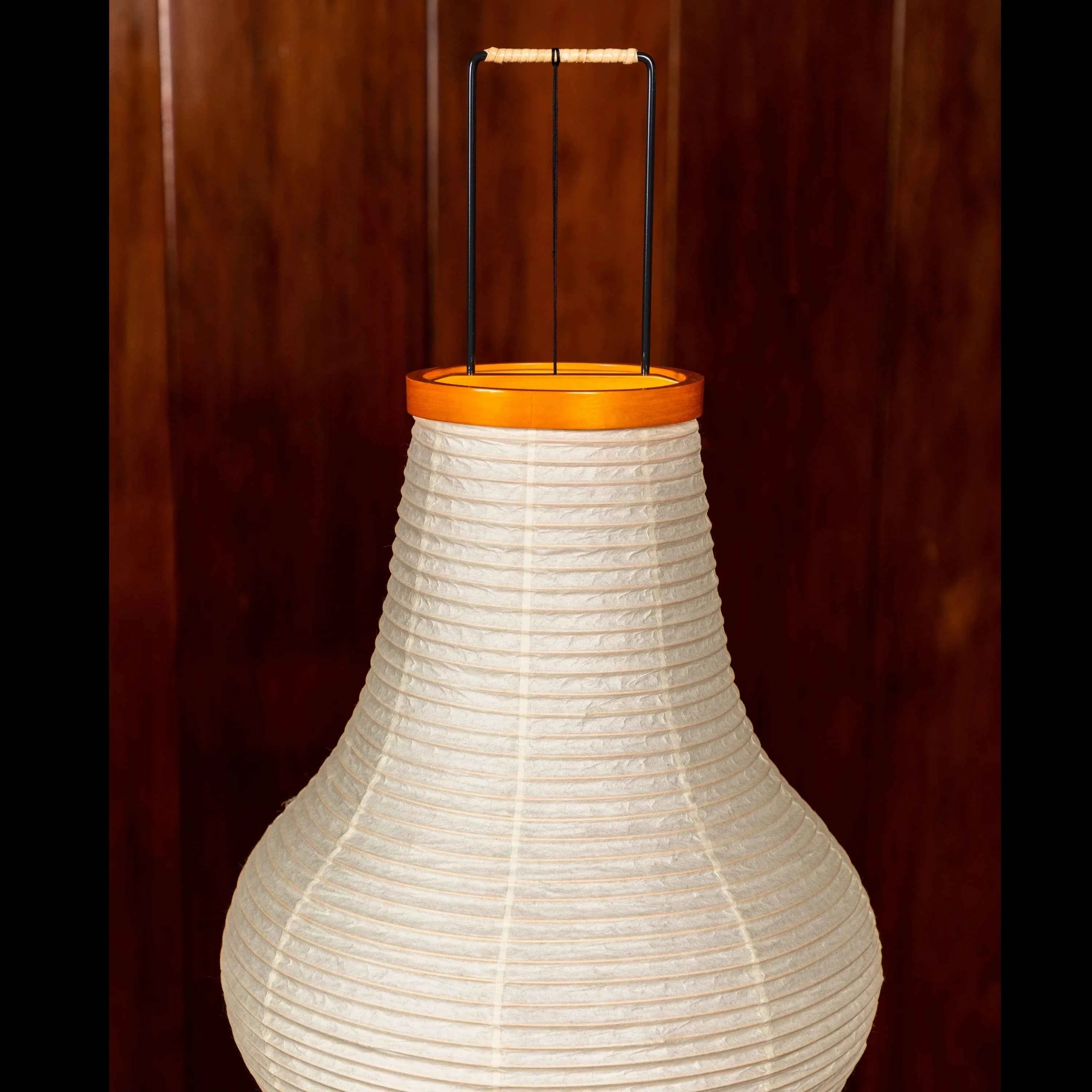Noguchi Style Akari 14A Floor Lamp-Large Washi Light Sculpture
