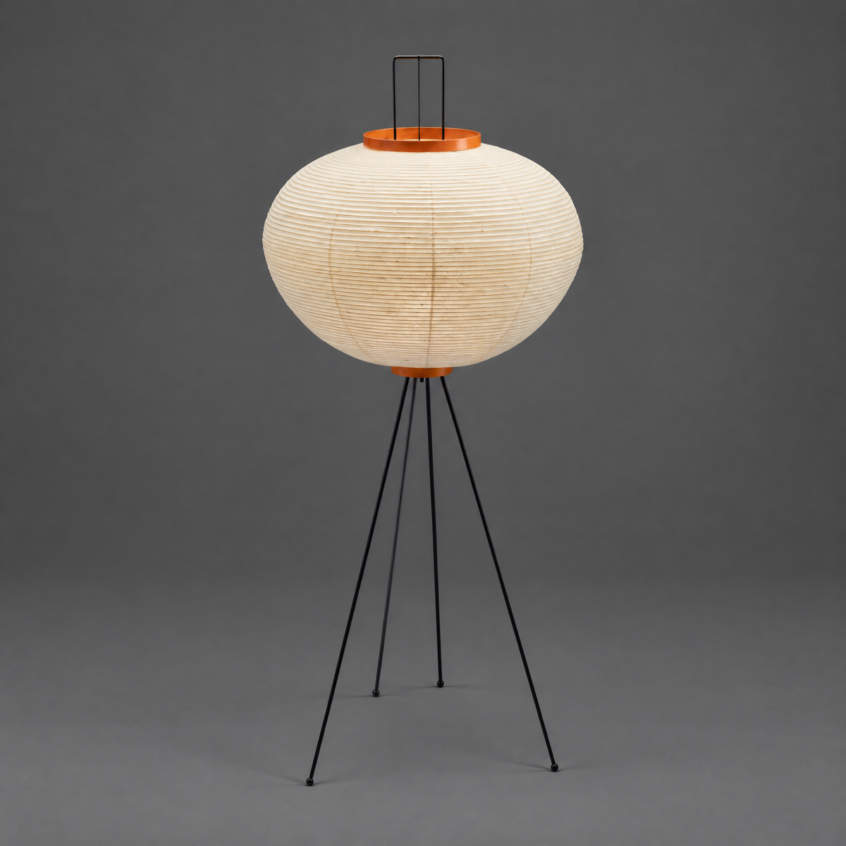NOGUCHI AKARI 10A Floor Lamp — Large Washi Light Sculpture
