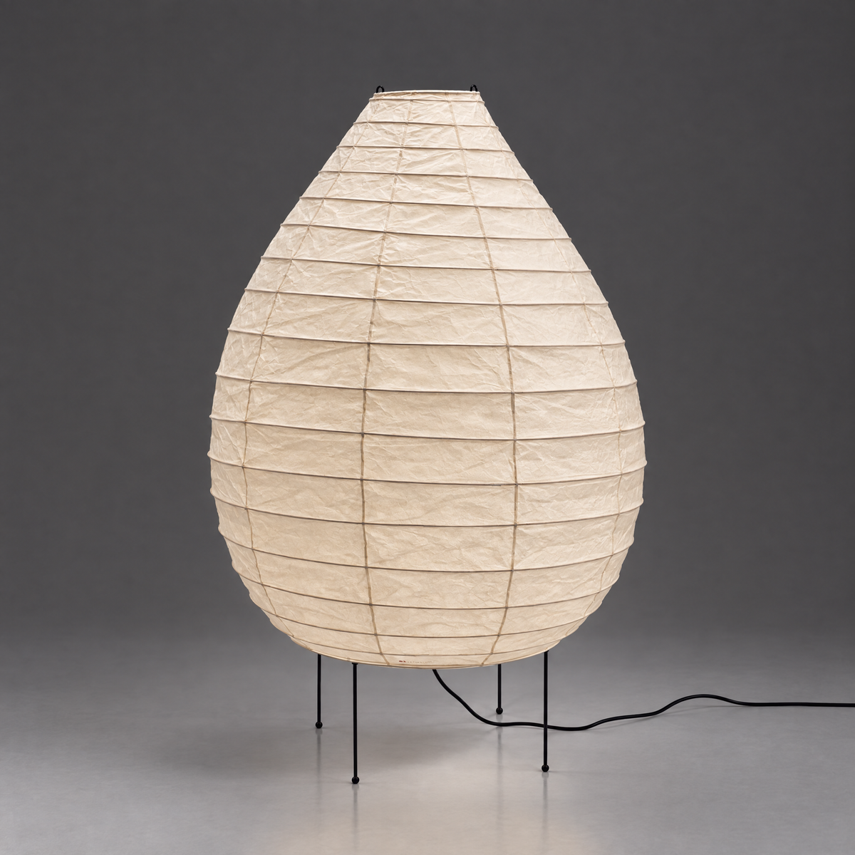 Akari 23N Floor Lamp — Ø84 × H119cm, Washi | $558 – Captainsbamboo