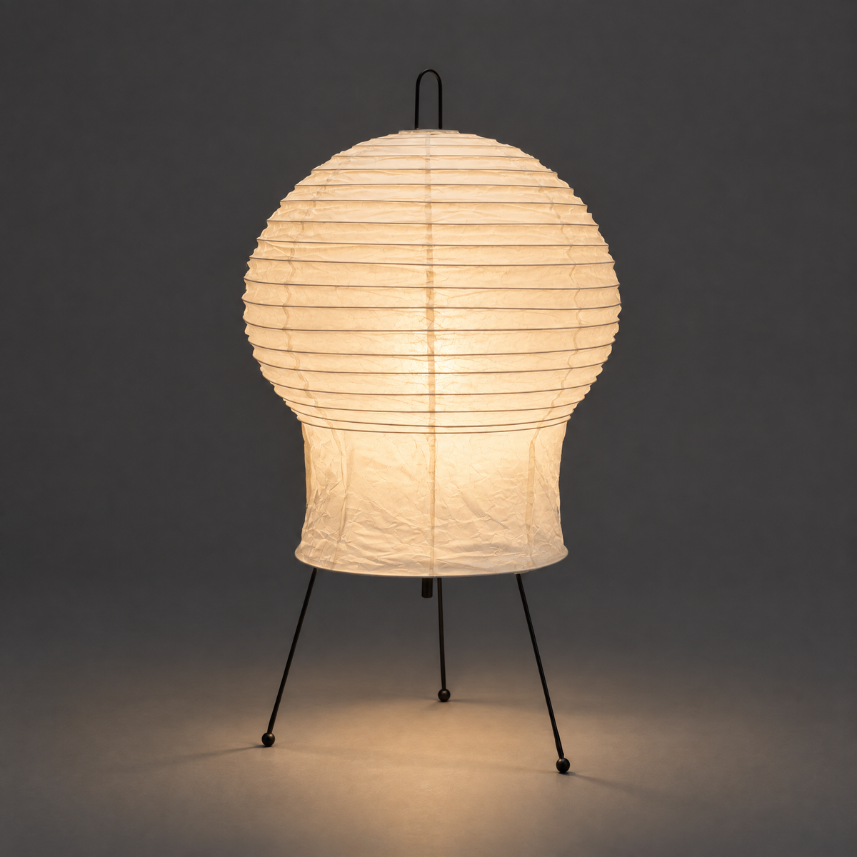 Noguchi inspired | Akari 2N Washi Paper Lamp - The Vertical Sculptural Glow