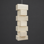 Akari 36N Style Washi Paper Pendant Lamp | Isamu Noguchi Inspired Sculpture