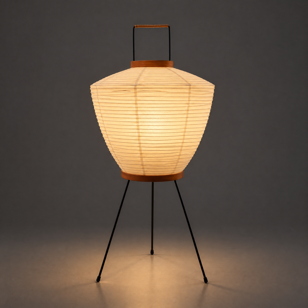 NOGUCHI AKARI 5A — Washi Paper Accent Table Lamp