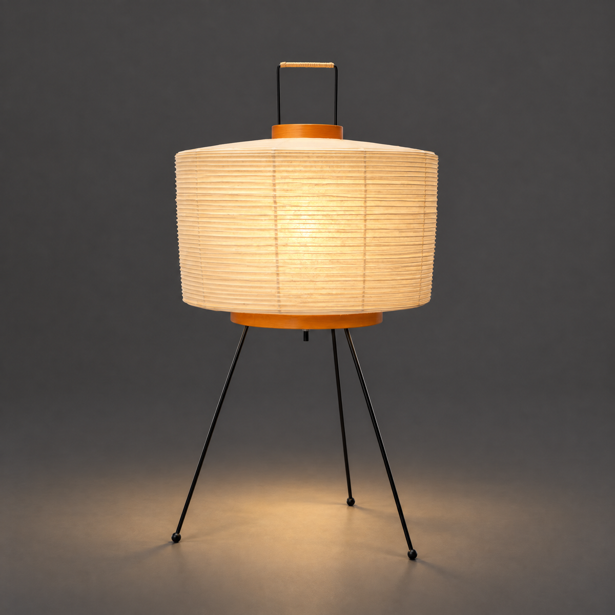 NOGUCHI AKARI 6A Table Lamp — Tall Washi Paper Lamp